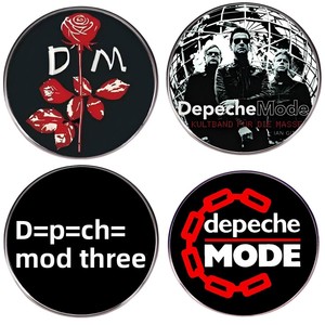 Broche unisexe électroplaquée tendance Depeche Mode, badge de groupe rock en alliage métallique, accessoires individuels, cadeau de fête - Product Image 1
