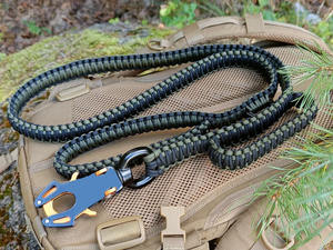 Correa de mango de tráfico para perros grandes y resistentes con dos asas Correa de perro duradera y Clip de rana 360 - Product Image 3