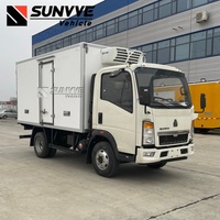 Camion frigorifique SINOTRUK HOWO 4X2 manuel, neuf, diesel, 2-5 tonnes, Euro 2, faible température, 150 ch, Shandong, Chine