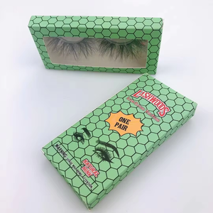 Backwood Verpackungs box benutzer definierte Backwood Streifen Nerz Wimpern Anbieter Lashes box Backwood Lashcase Wimpern kleber Stift wasserdicht - Product Image 3