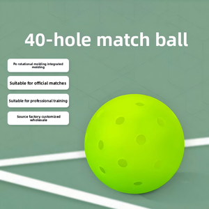 Precio Directo de Fábrica, Pelotas de Pickleball de LDPE de Alto Rebote para Exteriores, Rendimiento de Rebote Consistente para Torneos, Color Amarillo Óptico - Product Image 5