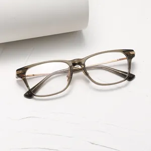 Shenzhen wholesale fashion classic square frame transparent glasses frames, unisex high quality myopia spectacle frames