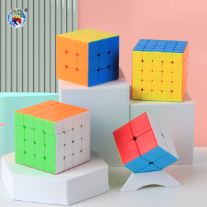 Sengso sıcak satış oyuncaklar 2x2 3x3 4x4 5x5 renk Stickerless sihirli küp eğitim bulmaca için - Product Image 3