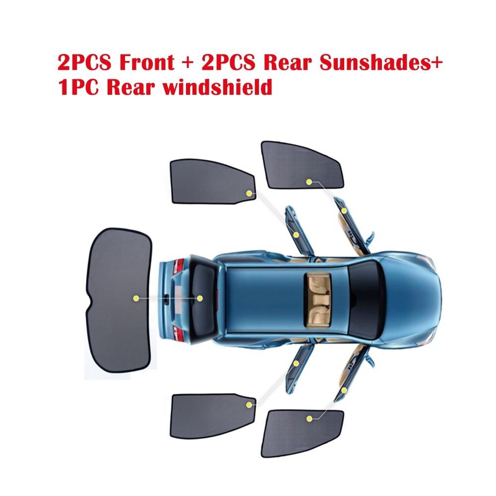 2 unids delantero + trasero sombrillas + 1 unid parabrisas trasero