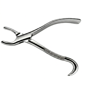 Forceps d'extraction dentaire pour molaire gauche maxillaire, à bec baïonnette décalé, en acier inoxydable, instrument réutilisable - Product Image 1