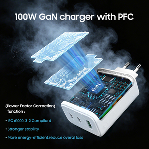 <span class=keywords><strong>Cargador</strong></span> Gan <span class=keywords><strong>de</strong></span> 100W para Teléfono Móvil y Portátil, USB C con PFC, Adaptador <span class=keywords><strong>de</strong></span> Carga Rápida <span class=keywords><strong>de</strong></span> Pared Portátil para <span class=keywords><strong>Samsung</strong></span> iPhone KC, <span class=keywords><strong>Cargador</strong></span> <span class=keywords><strong>de</strong></span> 100w Tipo C - Product Image 6