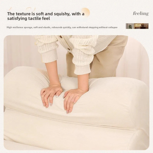 2026 Trending Knock-Down Square Upholstered <b>Sofa</b> for <b>Small</b> House-Contemporary Design Space-Saving Vacuum Compressed - Product Image 3