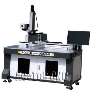 Mesin penanda Laser serat berpendingin air, untuk Area kerja ukuran besar 600*900mm mendukung DXF/BMP untuk bahan logam tanpa logam - Product Image 6