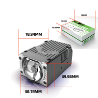 Luz LED Súper Brillante A12-2 138W 12V IP68 Láser 3 Colores Canbus, Luz Auxiliar para Parrilla de Coche, Lámpara de Conducción LED para Jeep, Coche, Motor