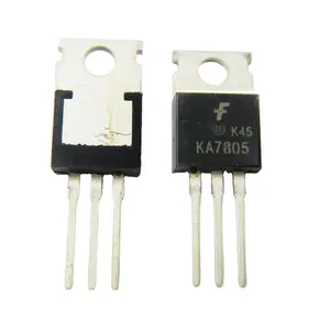 Transistor KA7805 Transistor 7805 Voltage Regulator Original and New TO-220 NPN PMIC Fixed 1 Output 5V 1A KA7805