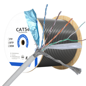 Kabel OEM Cat5 <span class=keywords><strong>SFTP</strong></span> 26AWG Tembaga Murni Kabel Ethernet Harga Murah Per Meter - Product Image 6