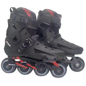 YSMLE Haute Qualité Adulte Professionnel En Plein Air Rue Patins À Roulettes Chaussures noir 4 Roues Patins À Roues Alignées - Product Image 1