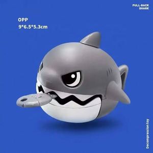 Interactive Pull Line Moving Eating <b>Small</b> Fish Toy a Cute and Keyring Shark Figure Miniature for Car Key Holder - Product Image 2