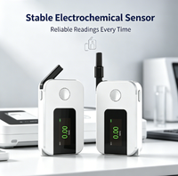 Airsense K1 Alat Tes Alkohol Fuel Cell Breath Analyzer Breathalyser Portabel Layar LCD Digital USB-C Dapat Diisi Ulang Respon 5 Detik