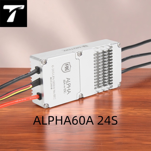 TMOTOR ALPHA 60A 24S FOC ESC | IP67 Waterproof Electronic Speed Controller for Heavy Lift & Industrial UAV Drone
