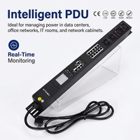 PDU intelligent à montage vertical sur rack, prise US, contrôle à distance du réseau, surveillance de la puissance en temps réel