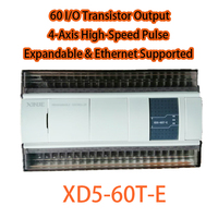 PLC Original XINJE XD5-60T-E, 60 E/S, Salida de Transistor, 220V, RS232/RS485/USB, Capacidad de Programación de 512KB, para Control de Línea de Producción