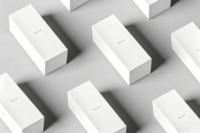 Boîtes d'emballage en carton blanc personnalisées avec logo imprimé en gros pour huiles essentielles, emballage blanc pour produits de beauté