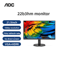 Aoc 22B3HM Moniteur à panneau DP de 21.5 pouces Micro-lunette murale à trois côtés Ultra-mince Nouveau bureau adapté aux jeux et au bureau