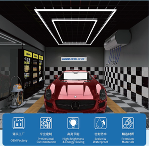 Équipement d'atelier automobile, éclairage hexagonal, lampe de réparation automobile pour showroom, éclairage de garage, lumières LED en nid d'abeille - Product Image 4