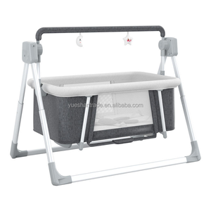 <span class=keywords><strong>Culla</strong></span> Dondolo Regolabile in Metallo per Neonati con Altalena Elettrica Automatica e Musica, Design Pieghevole - Product Image 5