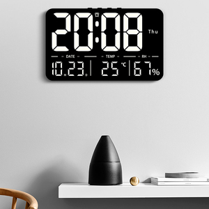 Reloj Despertador de Pared Minimalista con Pantalla LED Grande, Control Remoto, Fecha, Semana, Temperatura, Humedad, Función de Repetición y Calendario - Product Image 5