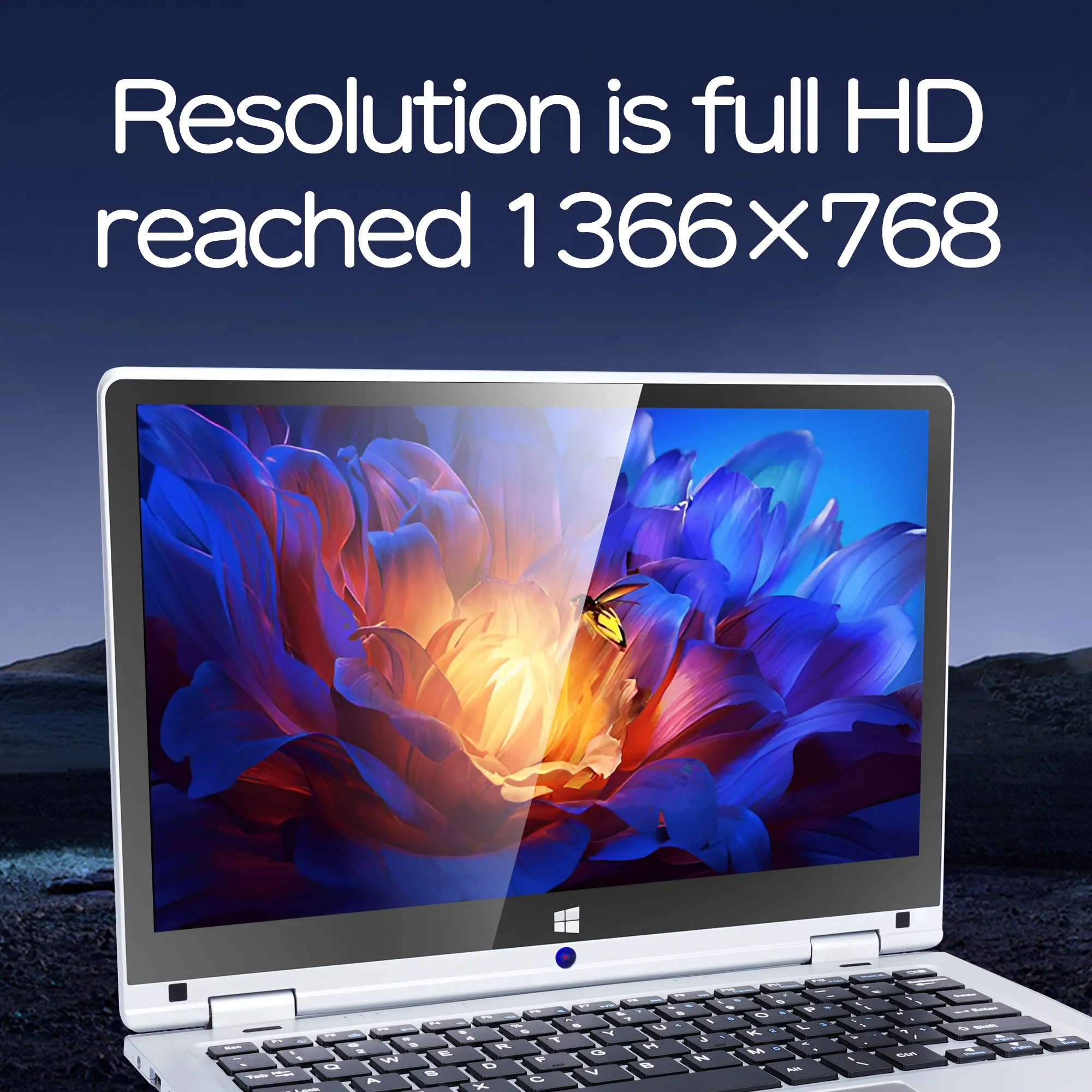 Notebook mais barato Laptop com tela sensível ao toque de 360 graus Flip Celeron 6GB RAM 12 Inch 15.6 polegadas