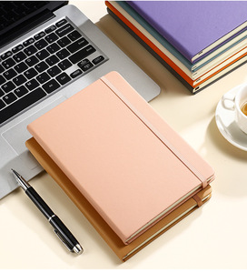 Cuaderno A5 de PU con Tapa Dura, Banda Elástica, Alta Calidad, Diario de Registro Administrativo Escolar, Personalizable con Logotipo Empresarial, Regalo Empresarial - Product Image 3