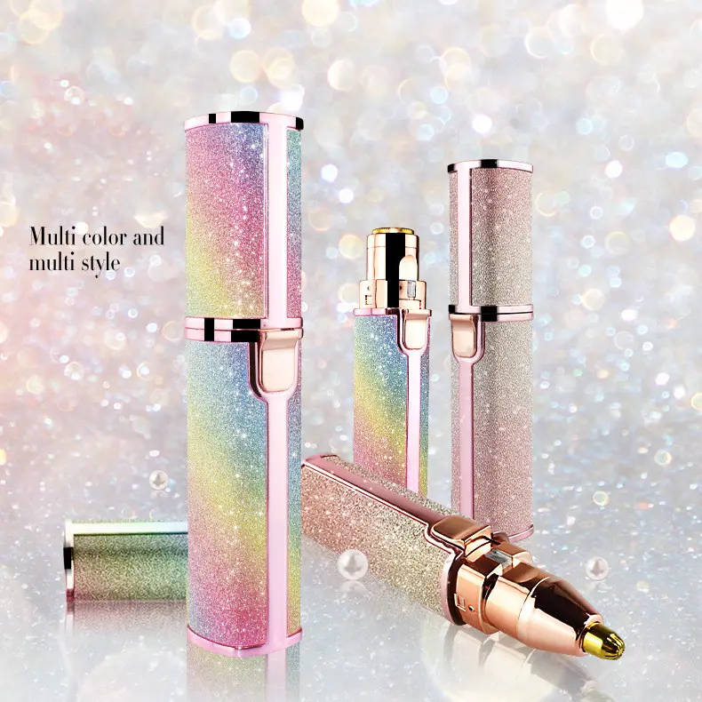 Машинка для стрижки волос бритва с клипсой, подзаряжаемый фонарь в носу и ушах, удаление волос Бритва Мини 2 в 1 женщина электрический триммер для бровей