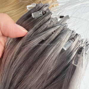 V-образная легкая брендовая 2023, бестселлер, патент, продукт для наращивания волос из перьев H6, 100% человеческие волосы, плетеные вручную, наращивание перьев, IF2 - Product Image 5