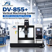 Centre d'usinage vertical CNC DV855+ 3 axes BT40, commande FANUC, positionnement 0,010 mm, charge de table 500 kg, machine VMC 380V