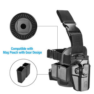 Gun&Flower Nieuwe Aanwinst Comfortabele <span class=keywords><strong>Drop</strong></span> <span class=keywords><strong>Leg</strong></span> <span class=keywords><strong>Holster</strong></span> Gemaakt Van Polymeer en Polyester - Product Image 3