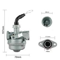 Carburateur universel de haute qualité PBRabbit pour compartiment moteur de moto, construction en acier et aluminium, garantie 1 an