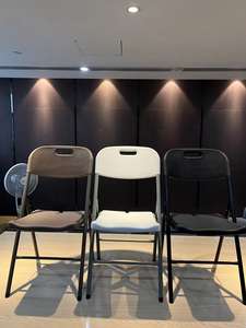 व्हाइट फोल्डिंग चेयर घरेलू डाइनिंग चेयर प्लास्टिक सम्मेलन कुर्सी झटका मोल्डिंग रिसेप्शन प्रदर्शनी - Product Image 4