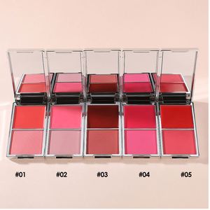 Wholesale Cream <b>Blush</b> Palette Private Label Dual Color <b>Blush</b> Palette Waterproof Vegan Cheek Blusher - Product Image 3