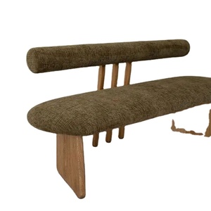 Meubles de salon de balcon au <span class=keywords><strong>design</strong></span> moderne, <span class=keywords><strong>banc</strong></span> <span class=keywords><strong>contemporain</strong></span> de couleur verte, fauteuil deux places, chaise artisanale - Product Image 3