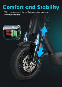Monopattino Elettrico Pieghevole JLM MK086 Nero con Batteria al Litio, Controllo Tramite App e Lunga Autonomia - Consegna Diretta dalla Fabbrica - Product Image 4