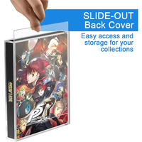 Vitrine SteelBook transparente personnalisée en acrylique support étui de protection en acrylique compatible pour PS3 PS4 PS5 Xbox one jeu SteelBook