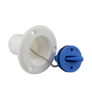 Remplisseur de pont de bateau ABS blanc noir 38mm (1-1/2 ") couvercle de <span class=keywords><strong>trappe</strong></span> d'eau couvercle de réservoir de carburant Kayak RV accessoires marins - Product Image 4