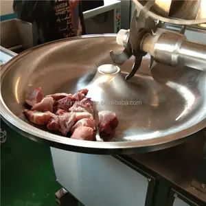 Machine Industrielle à Couper le Bœuf en Acier Inoxydable 80Kg pour Couper la Viande Petit Bol à Saucisse 20L