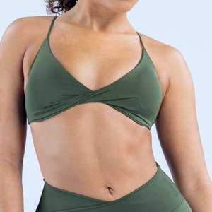 חזיית ספורט CIYING דגם טוויסט קדמי ללא תפרים, תמיכה גבוהה, גב פתוח עם רצועות, חזיית יוגה צמודה לנשים - Product Image 2