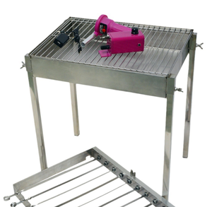 Vendita calda in acciaio inox <span class=keywords><strong>macchina</strong></span> <span class=keywords><strong>per</strong></span> arrosto allo <span class=keywords><strong>spiedo</strong></span> di carbone con motore 38KG in acciaio inox Barbecue elettrico Shish Kabob spiedino Set - Product Image 1