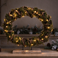 Couronne rustique en saule tressé, 3 tailles, cerceau en rotin naturel pour arrangements floraux DIY, décoration de porte et de maison style ferme