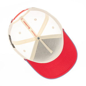 Gorra Trucker <span class=keywords><strong>de</strong></span> Pesca Azul Personalizada <span class=keywords><strong>de</strong></span> Sarga <span class=keywords><strong>de</strong></span> Algodón con Malla Ligera Trasera, Parche Tejido, Detalle <span class=keywords><strong>de</strong></span> Cuerda y Visera Curva, Ajustable con Broche - Product Image 6