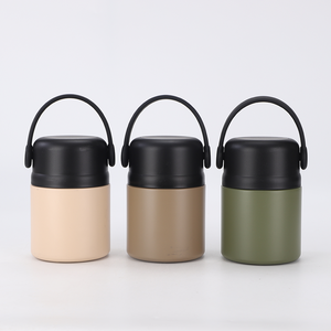 शीर्ष विक्रेता डबल दीवार स्टेनलेस स्टील भोजन गर्म इन्सुलेट खाद्य वैक्यूम फ्लक्स भंडारण के लिए थर्मल भोजन जार - Product Image 2