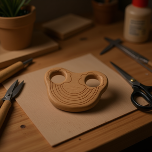 Accessorio in legno ILAN 60x80mm per lavori artigianali - Product Image 3