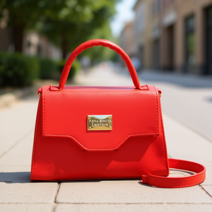 Bolso Bandolera Rojo Fana Bonita, de Nailon y Poliéster, con Cierre de Cremallera, Moderno, para Uso Diario - Product Image 2