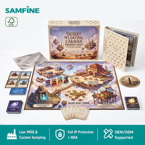 Juego de <span class=keywords><strong>Cartas</strong></span> de Mitología Nórdica con Piedras de Puntuación, Acabado de Lino Certificado FSC Pure para Juego Estratégico, Caja Deslizable - Product Image 2