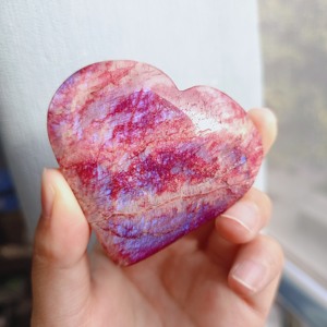 Cristal de Piedra Lunar Roja Natural al por Mayor, Artesanía de Cristal, Corazón de Cristal para Decoración del Hogar, Colección, Regalos - Product Image 4