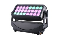 Projecteur LED d'extérieur DMX à effets, 24x20W RGBW 4-en-1, avec contrôle de mappage de pixels pour concerts, mariages et fêtes